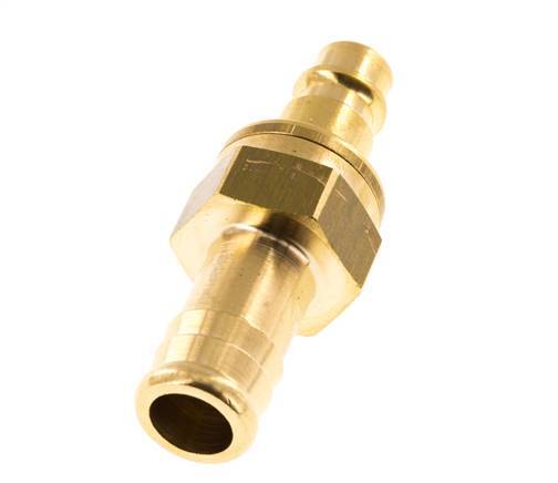 Brass DN 7.2 (Euro) Air Coupling Plug 13 mm Hose Pillar Safety