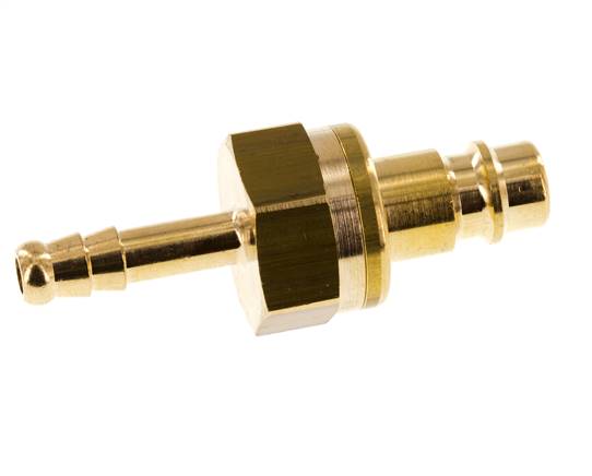 Brass DN 7.2 (Euro) Air Coupling Plug 6 mm Hose Pillar Safety