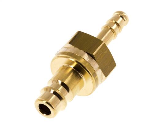 Brass DN 7.2 (Euro) Air Coupling Plug 6 mm Hose Pillar Safety