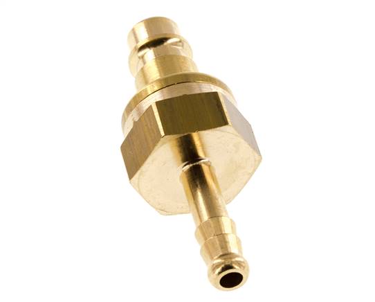 Brass DN 7.2 (Euro) Air Coupling Plug 6 mm Hose Pillar Safety