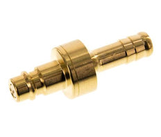 Brass DN 7.2 (Euro) Air Coupling Plug 9 mm Hose Pillar Double Shut-Off