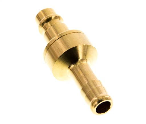 Brass DN 7.2 (Euro) Air Coupling Plug 9 mm Hose Pillar Double Shut-Off