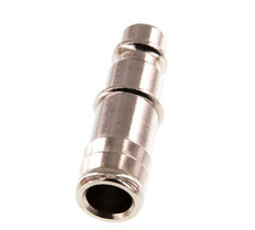 Nickel-plated Brass DN 7.2 (Euro) Air Coupling Plug 13 mm Hose Pillar [2 Pieces]