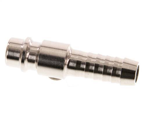 Nickel-plated Brass DN 7.2 (Euro) Air Coupling Plug 8 mm Hose Pillar [2 Pieces]