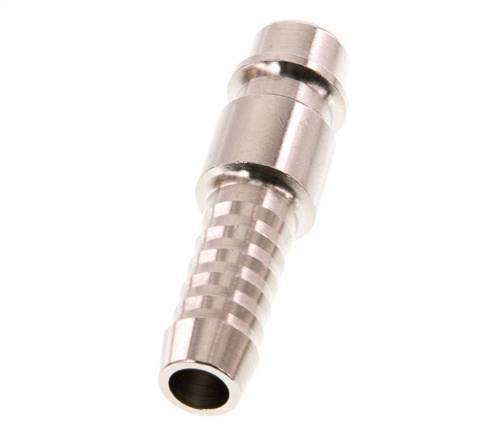 Nickel-plated Brass DN 7.2 (Euro) Air Coupling Plug 8 mm Hose Pillar [2 Pieces]