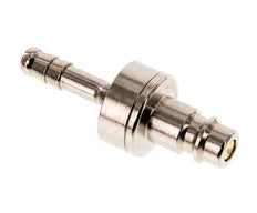 Nickel-plated Brass DN 7.2 (Euro) Air Coupling Plug 6 mm Hose Pillar Double Shut-Off