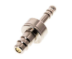 Nickel-plated Brass DN 7.2 (Euro) Air Coupling Plug 6 mm Hose Pillar Double Shut-Off