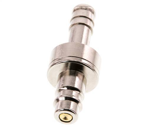Nickel-plated Brass DN 7.2 (Euro) Air Coupling Plug 9 mm Hose Pillar Double Shut-Off