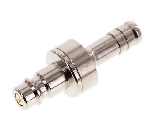 Nickel-plated Brass DN 7.2 (Euro) Air Coupling Plug 9 mm Hose Pillar Double Shut-Off