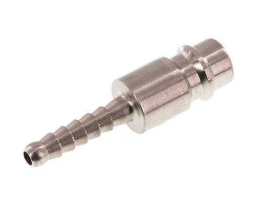 Stainless steel DN 7.2 (Euro) Air Coupling Plug 4 mm Hose Pillar