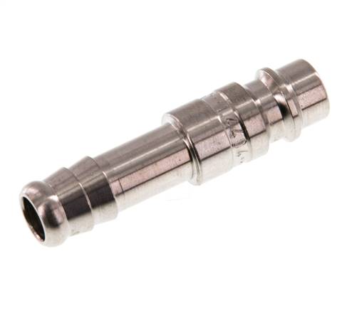 Stainless Steel 316L DN 7.2 (Euro) Air Coupling Plug 10 mm Hose Pillar Double Shut-Off