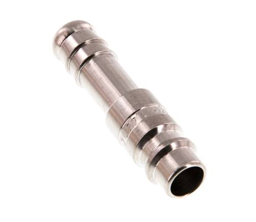 Stainless Steel 316L DN 7.2 (Euro) Air Coupling Plug 10 mm Hose Pillar Double Shut-Off