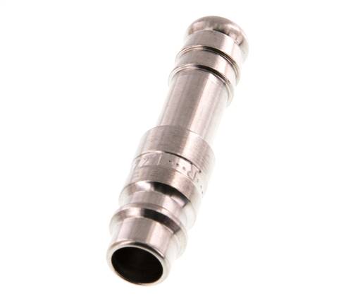 Stainless Steel 316L DN 7.2 (Euro) Air Coupling Plug 10 mm Hose Pillar Double Shut-Off