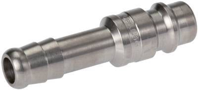 Stainless Steel 316L DN 7.2 (Euro) Air Coupling Plug 9 mm Hose Pillar Double Shut-Off