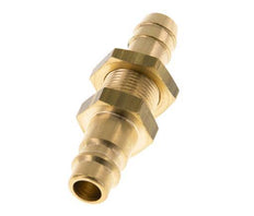 Brass DN 7.2 (Euro) Air Coupling Plug 10 mm Hose Pillar Bulkhead