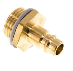 Brass DN 7.2 (Euro) Air Coupling Plug G 1/2 inch Male [2 Pieces]