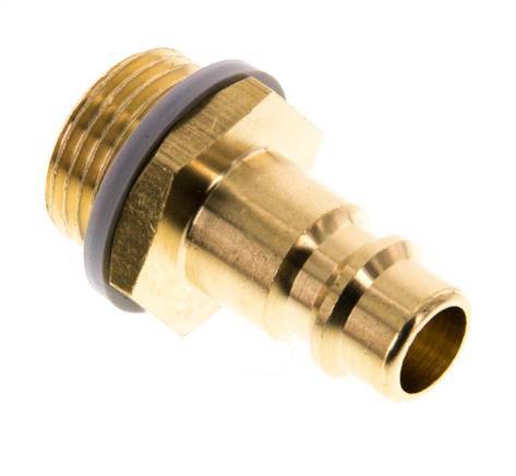 Brass DN 7.2 (Euro) Air Coupling Plug G 3/8 inch Male [5 Pieces]