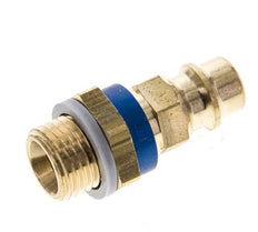 Brass DN 7.2 (Euro) Blue-Coded Air Coupling Plug G 1/4 inch Male