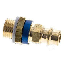 Brass DN 7.2 (Euro) Blue-Coded Air Coupling Plug G 1/4 inch Male