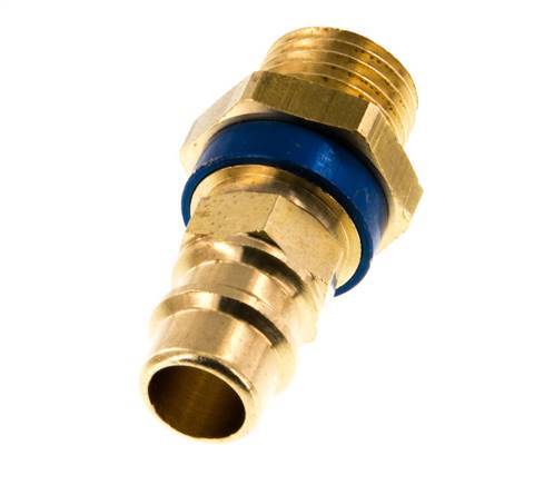 Brass DN 7.2 (Euro) Blue-Coded Air Coupling Plug G 1/4 inch Male