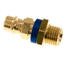 Brass DN 7.2 (Euro) Blue-Coded Air Coupling Plug G 1/4 inch Male