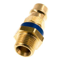 Brass DN 7.2 (Euro) Blue-Coded Air Coupling Plug G 1/4 inch Male