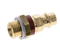 Brass DN 7.2 (Euro) Brown-Coded Air Coupling Plug G 1/4 inch Male