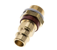Brass DN 7.2 (Euro) Brown-Coded Air Coupling Plug G 1/4 inch Male