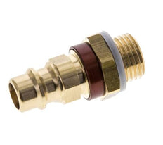 Brass DN 7.2 (Euro) Brown-Coded Air Coupling Plug G 1/4 inch Male
