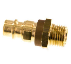 Brass DN 7.2 (Euro) Brown-Coded Air Coupling Plug G 1/4 inch Male