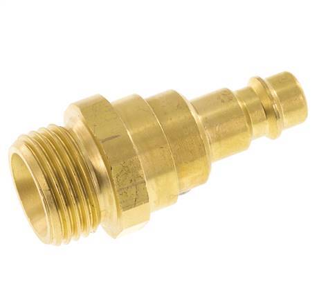 Brass DN 7.2 (Euro) Air Coupling Plug G 1/2 inch Male with Check Valve