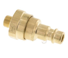Brass DN 7.2 (Euro) Air Coupling Plug G 1/8 inch Male with Check Valve