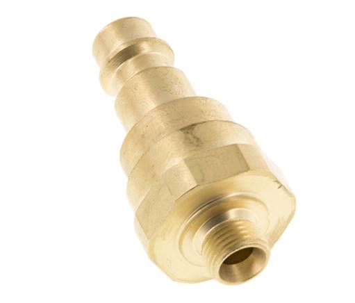 Brass DN 7.2 (Euro) Air Coupling Plug G 1/8 inch Male with Check Valve
