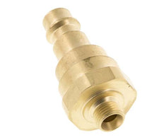 Brass DN 7.2 (Euro) Air Coupling Plug G 1/8 inch Male with Check Valve