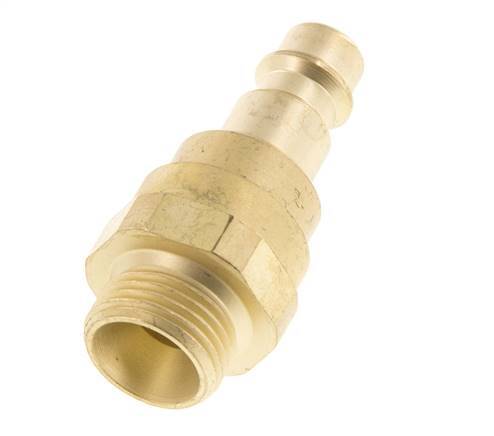 Brass DN 7.2 (Euro) Air Coupling Plug G 3/8 inch Male with Check Valve