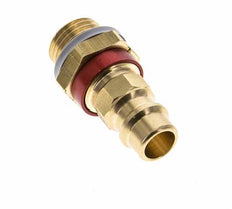 Brass DN 7.2 (Euro) Red-Coded Air Coupling Plug G 1/4 inch Male