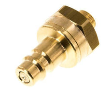 Brass DN 7.2 (Euro) Air Coupling Plug G 1/8 inch Male Double Shut-Off