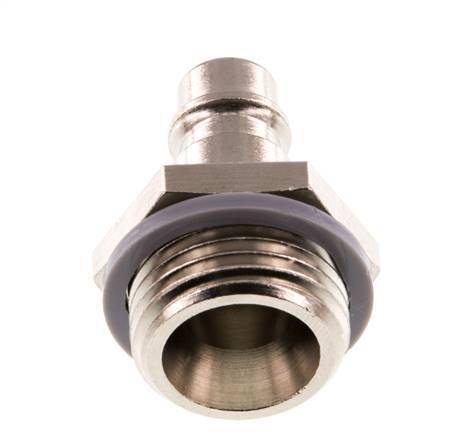Nickel-plated Brass DN 7.2 (Euro) Air Coupling Plug G 1/2 inch Male [2 Pieces]