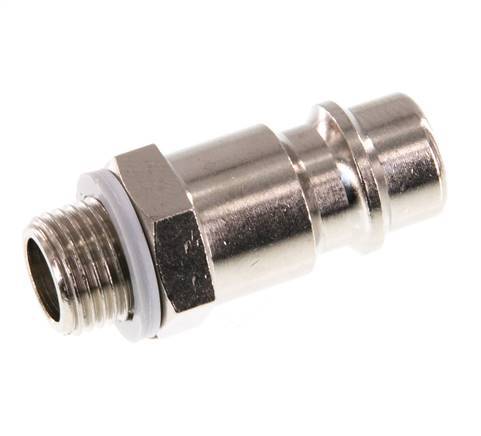Nickel-plated Brass DN 7.2 (Euro) Air Coupling Plug G 1/8 inch Male [2 Pieces]