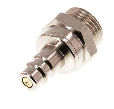 Nickel-plated Brass DN 7.2 (Euro) Air Coupling Plug G 1/2 inch Male Double Shut-Off