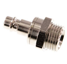 Nickel-plated Brass DN 7.2 (Euro) Air Coupling Plug G 1/2 inch Male Double Shut-Off