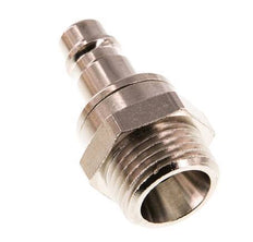 Nickel-plated Brass DN 7.2 (Euro) Air Coupling Plug G 1/2 inch Male Double Shut-Off