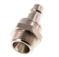 Nickel-plated Brass DN 7.2 (Euro) Air Coupling Plug G 1/2 inch Male Double Shut-Off