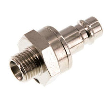 Nickel-plated Brass DN 7.2 (Euro) Air Coupling Plug G 1/4 inch Male Double Shut-Off