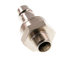 Nickel-plated Brass DN 7.2 (Euro) Air Coupling Plug G 1/4 inch Male Double Shut-Off