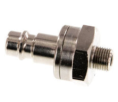 Nickel-plated Brass DN 7.2 (Euro) Air Coupling Plug G 1/8 inch Male Double Shut-Off