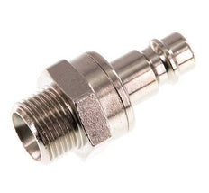 Nickel-plated Brass DN 7.2 (Euro) Air Coupling Plug G 3/8 inch Male Double Shut-Off