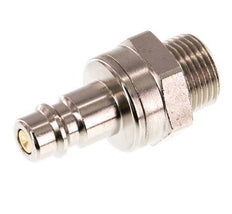 Nickel-plated Brass DN 7.2 (Euro) Air Coupling Plug G 3/8 inch Male Double Shut-Off