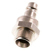 Nickel-plated Brass DN 7.2 (Euro) Air Coupling Plug G 3/8 inch Male Double Shut-Off