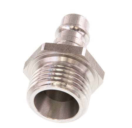 Stainless steel DN 7.2 (Euro) Air Coupling Plug G 1/2 inch Male